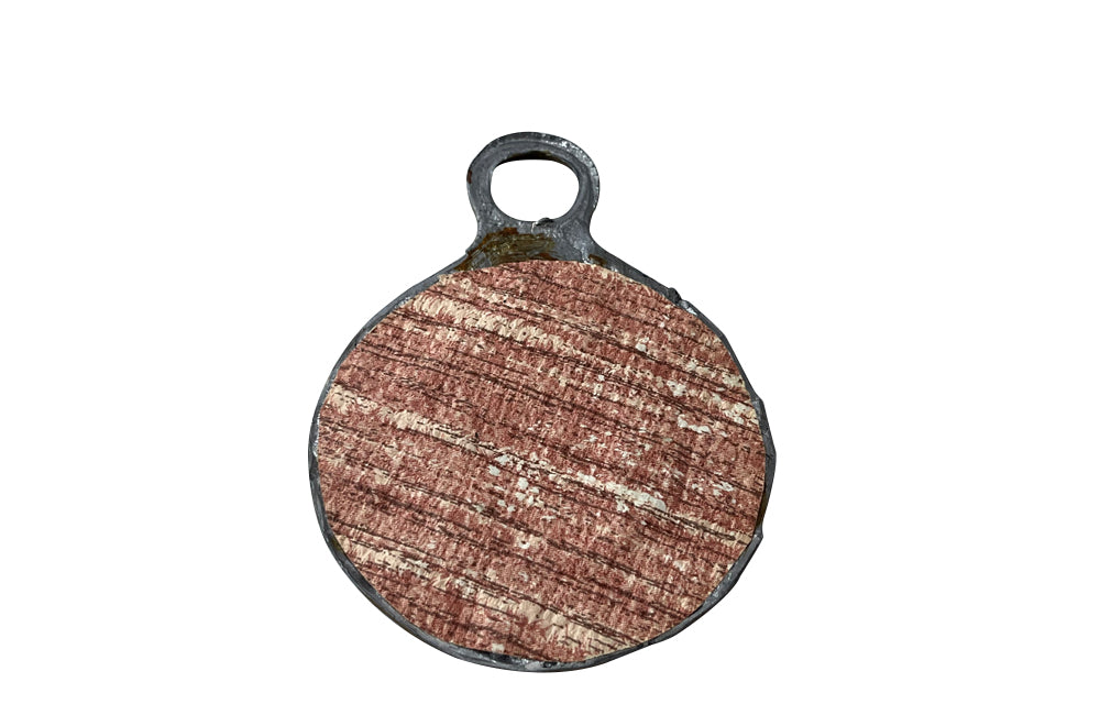 Petite metal mirror with glass inlays, atrributed to Irena Jaworska ( Line Vautrin School ) circa 1960