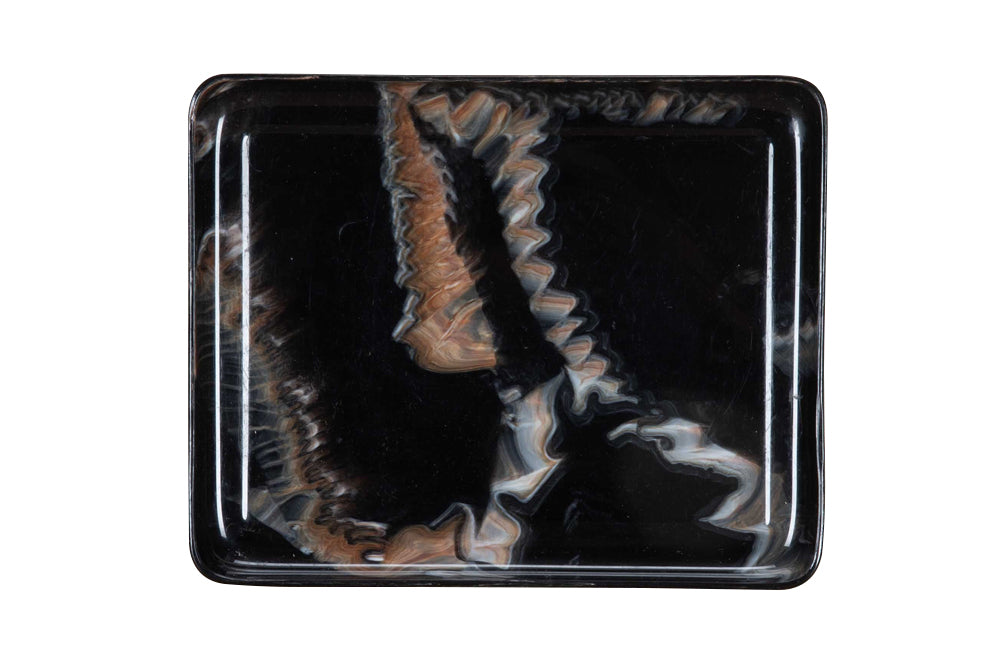 Small Mid-Century Italian Lucite Tray