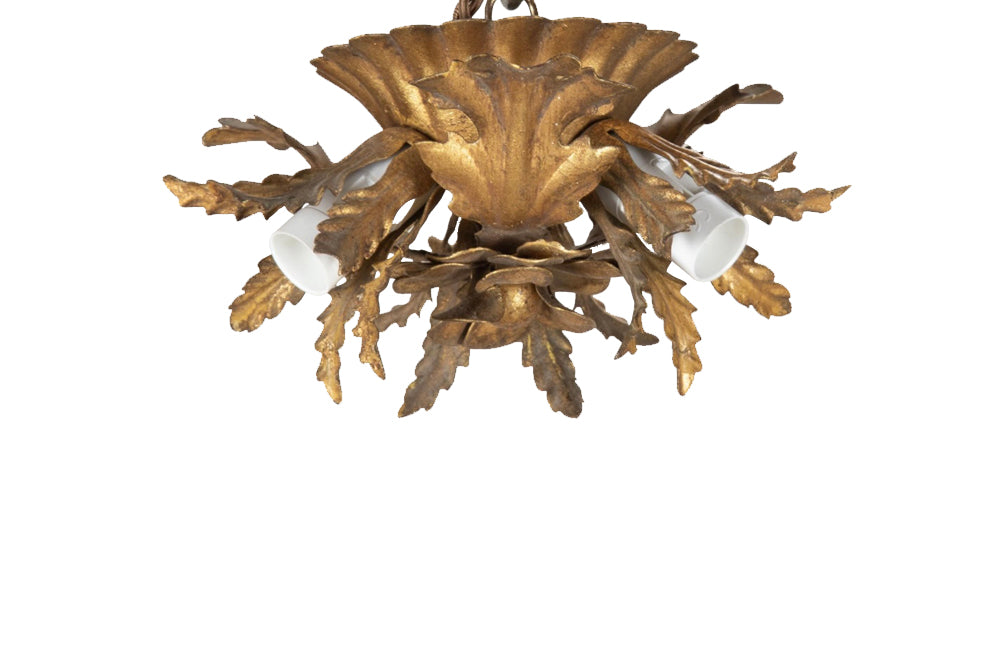 Small Mid-Century Italian Ceiling Light Attributed to Banci