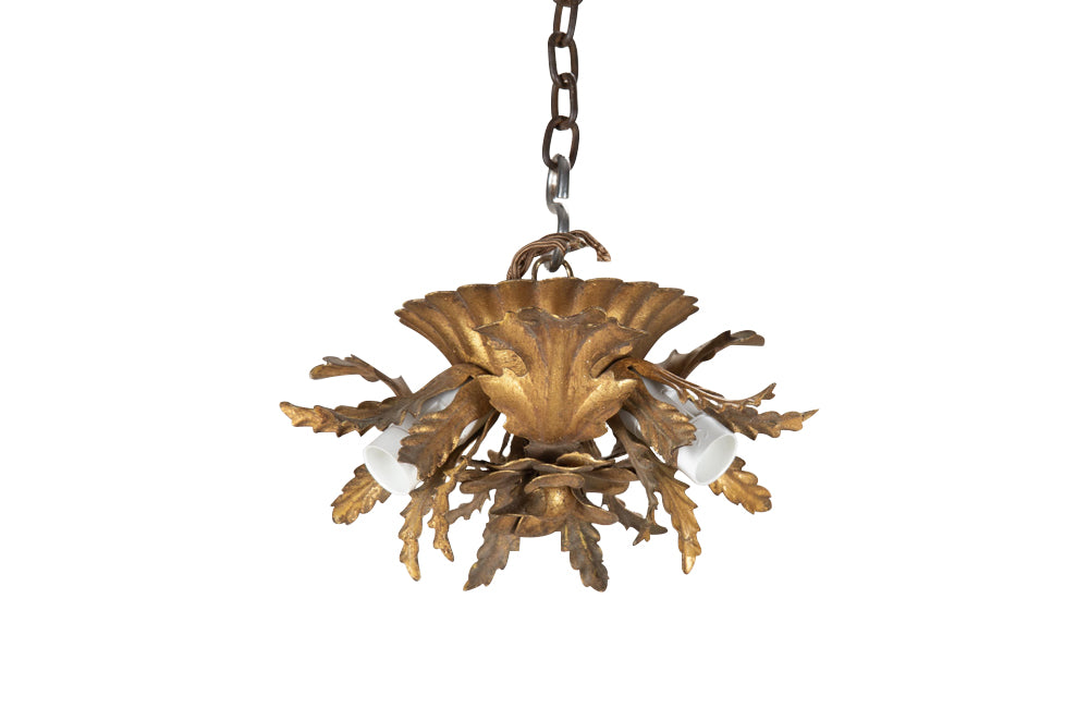 Small Mid-Century Italian Ceiling Light Attributed to Banci