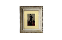 Mid-Century French Figurative Painting on Havana Cigar Box Lid