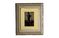 Mid-Century French Figurative Painting on Havana Cigar Box Lid
