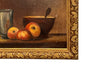 20th century framed French oil on board still life painting - French Antiques