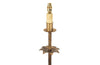1950's Spanish gilt iron floor lamp - Mid century lighting