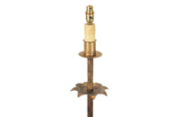 1950's Spanish gilt iron floor lamp - Mid century lighting