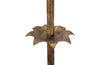 1950's Spanish gilt iron floor lamp - Mid century lighting