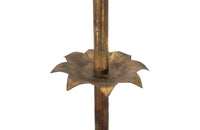 1950's Spanish gilt iron floor lamp - Mid century lighting