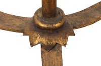 1950's Spanish gilt iron floor lamp - Mid century lighting