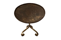Large Mid-Century Spanish Gilt Iron Martini or Cocktail Table
