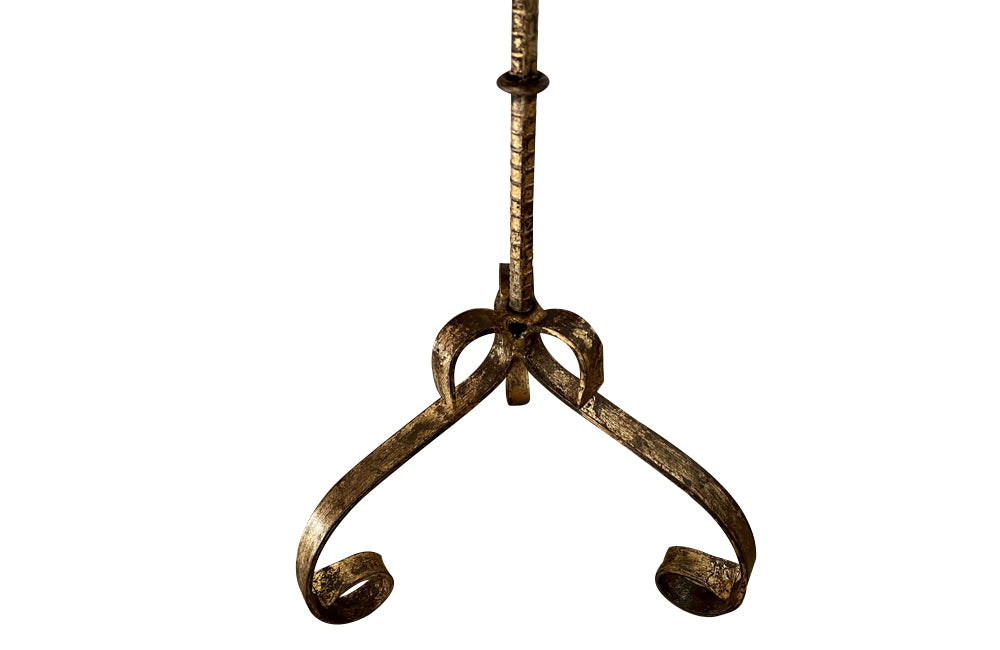 Large Mid-Century Spanish Gilt Iron Martini or Cocktail Table