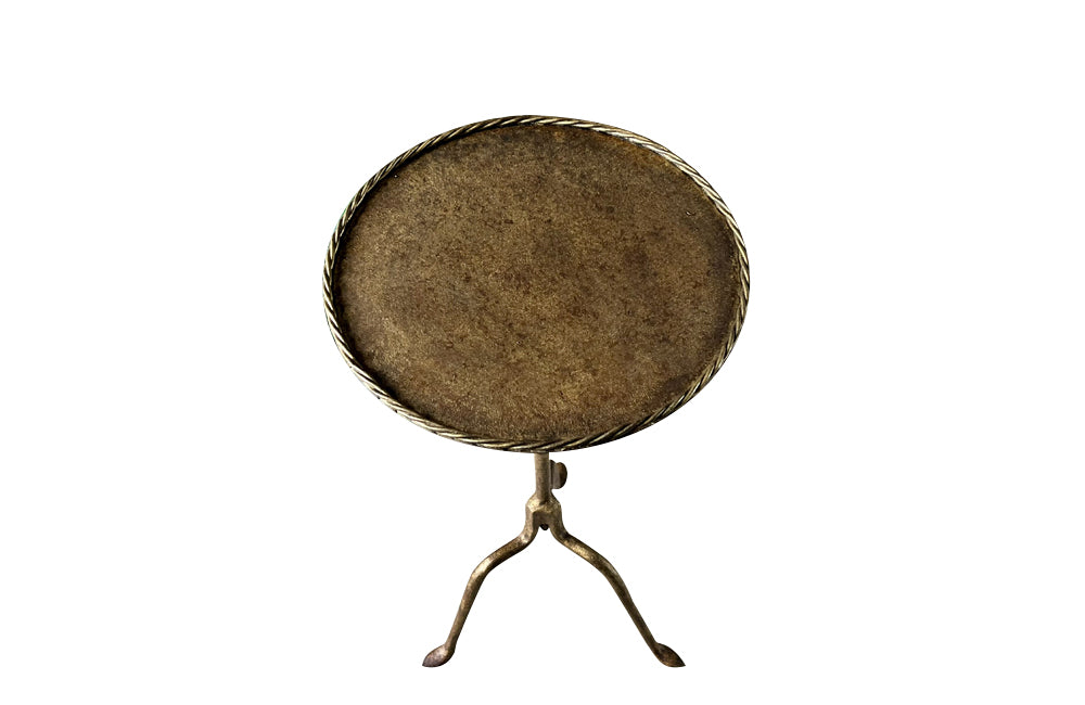 20TH CENTURY SPANISH IRON MARTINI TABLE