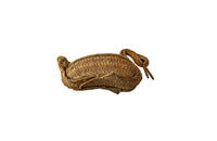 STRAW SWAN BASKET COLLECTION OF DECORATIVE EGGS