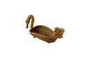 STRAW SWAN BASKET COLLECTION OF DECORATIVE EGGS