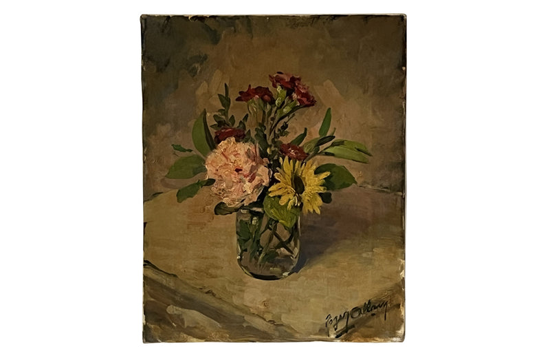 'Still Life of Flowers ' By Roger Allain