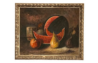 Framed mid 20th century oil on canvas still life painting