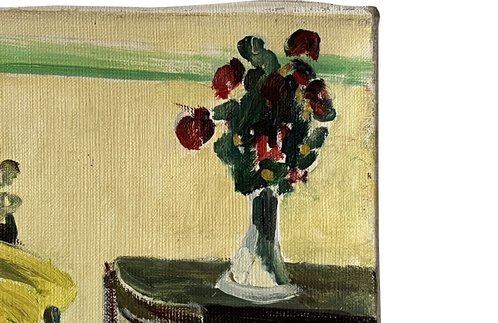 Mid-Century French Still Life Painting with Fruit by Pierre Pruvost