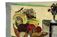 Mid-Century French Still Life Painting with Fruit by Pierre Pruvost