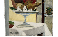Mid-Century French Still Life Painting with Fruit by Pierre Pruvost