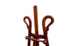 Elegant French large carved wooden decorative easel with swan necks circa 1900