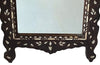 Very pretty late 19th or early 20th Century Syrian mirror with mother of pearl and bone floral and foliate decoration