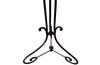 Tall late 19th Century ebonised iron side table sellette pedestal.