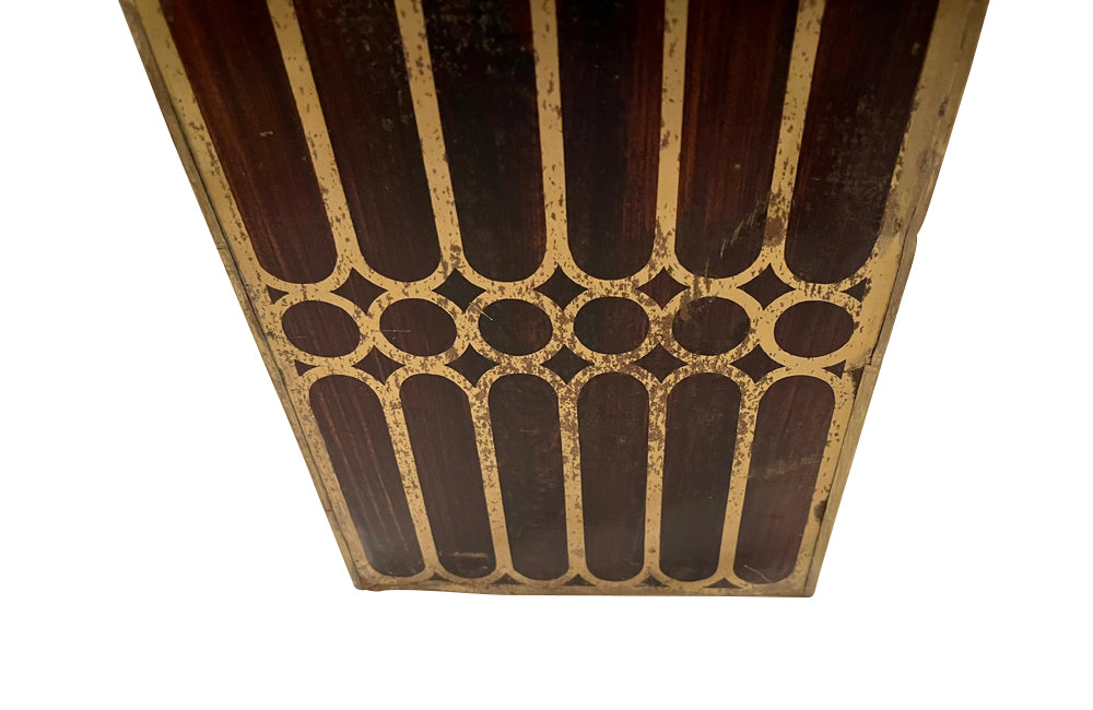 A decorative and rare late 19th Century French toleware Arts and Crafts umbrella or stick stand.