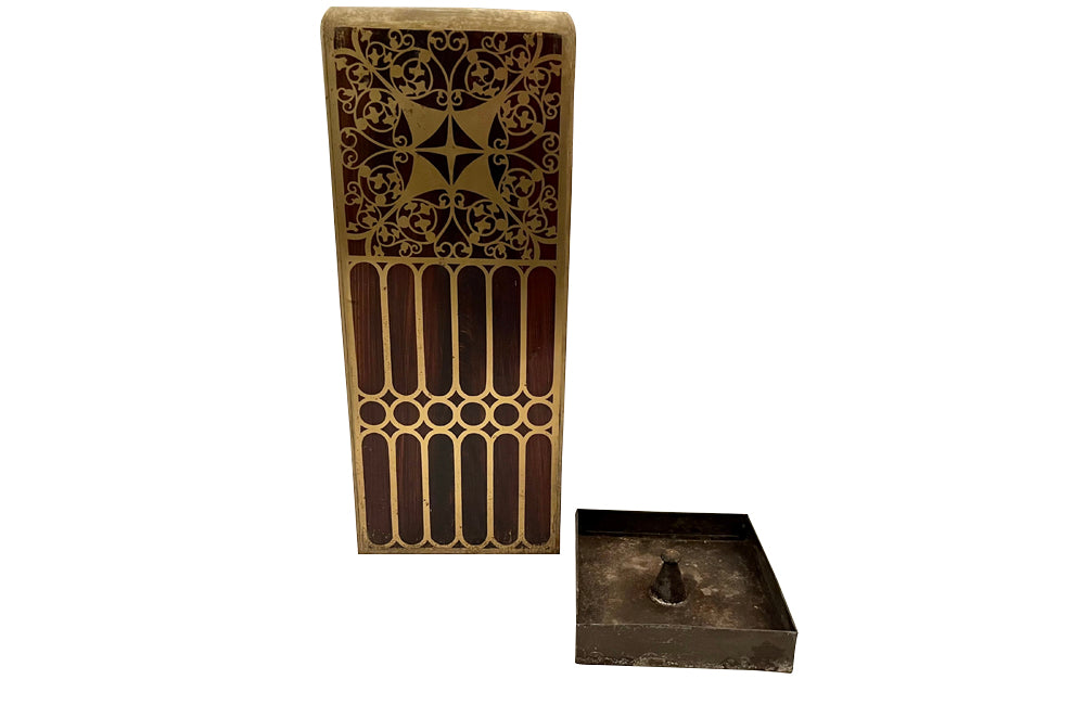 A decorative and rare late 19th Century French toleware Arts and Crafts umbrella or stick stand.