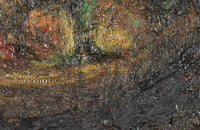 Vintage Oil Painting 'Still Life with Fruit' Mid 20th Century