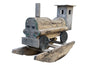 20th century 'Thomas' type tank engine rocker, of lovely weather worn wood 