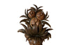 Pair of antique French tole wall lights in the form of cornucopia - French Antique lighting