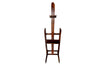 Charming rustic easel with sliding height adjustable shelf .