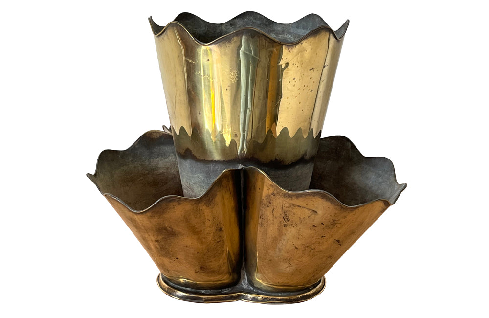 Early 20th Century French Brass Florists Vase - French Garden Antiques ...