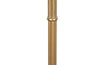 20th Century French stylish brass telescopic standard lamp with ringed reeded stem - mid century floor lamp