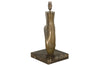 Bronze ballet shoe sculpture table lamp