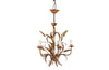 GILT METAL WHEAT SHEAF CHANDELIER