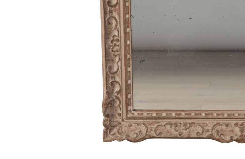 LARGE FRENCH CARVED MONTPARNASSE FRAMED MIRROR