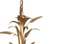 Hollywood Regency style, gilt tole, and giltwood wheat sheaf chandelier 