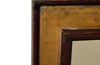 Mid century mirror decorative painted mirror with recessed surround.
