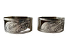 PAIR OF MADAME & MONSIEUR NAPKIN RINGS