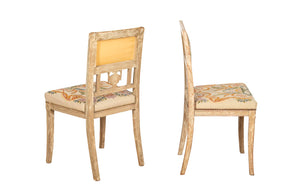 Pair of charming 19th century Swedish salon chairs 