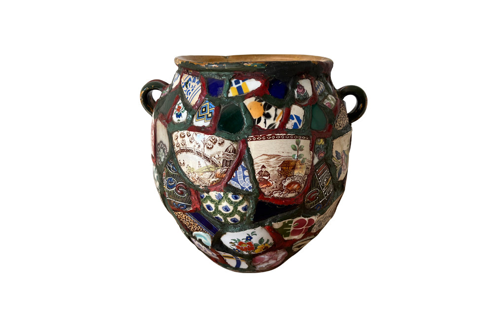 19th century picassiette confit pot
