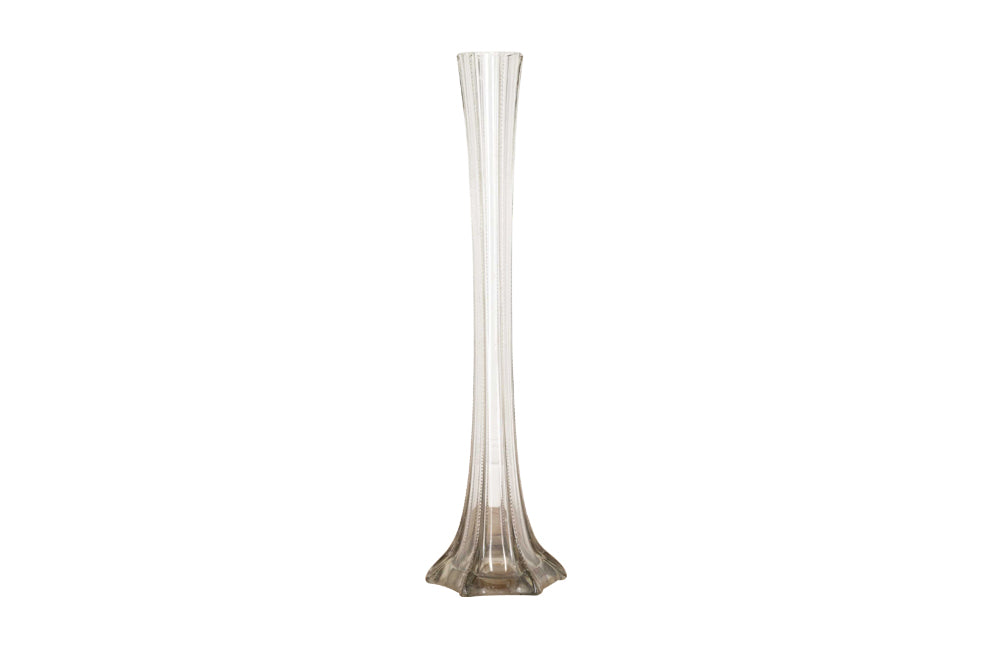Vintage Tall Glass Vase - Decorative Antiques - AD & PS Antiques