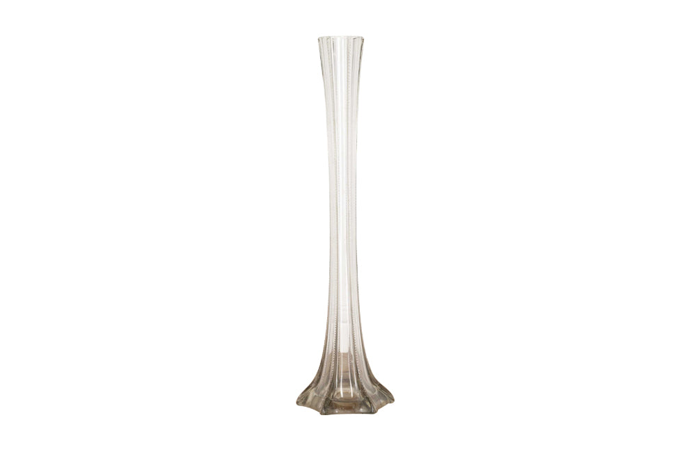 Very tall soliflore glass vase circa 1930
