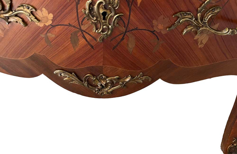 Louis XV Revival Marquetry Commode - French Antique Furniture - Antique Commode  - French Antiques - Decorative Antiques - AD & PS Antiques