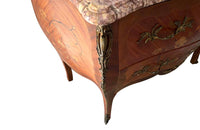 Louis XV Revival Marquetry Commode - French Antique Furniture - Antique Commode  - French Antiques - Decorative Antiques - AD & PS Antiques