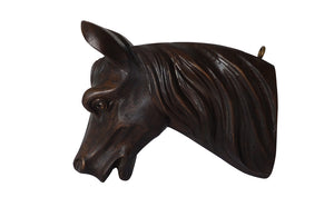 Carved Horse Head Wall Decoration-Equestrian Antiques-Carved Wall Decoration-Wall Art-Decorative Accessories-AD & PS Antiques