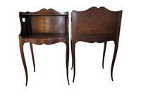 PAIR OF LOUIS XV REVIVAL SIDE TABLES