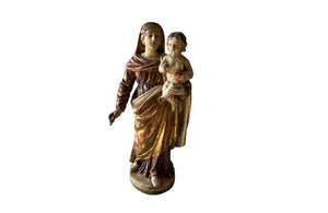 19th Century Carved Madonna And Child - French Decorative Antiques - Decorative Accessories - Antique Art - Antique Sculpture - Decorative Antiques - Religious Antiques - Antique Shops Tetbury - AD & PS Antiques