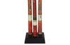 PAIR OF TALL DECORATIVE TOLE TABLE LAMPS