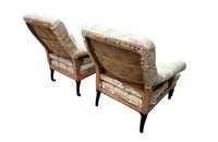 Pair Of French Napoleon III Buttoned Armchairs - Antique Chairs - Antique Armchairs - French Antique Furniture - French Antique Chairs - AD & PS Antiques